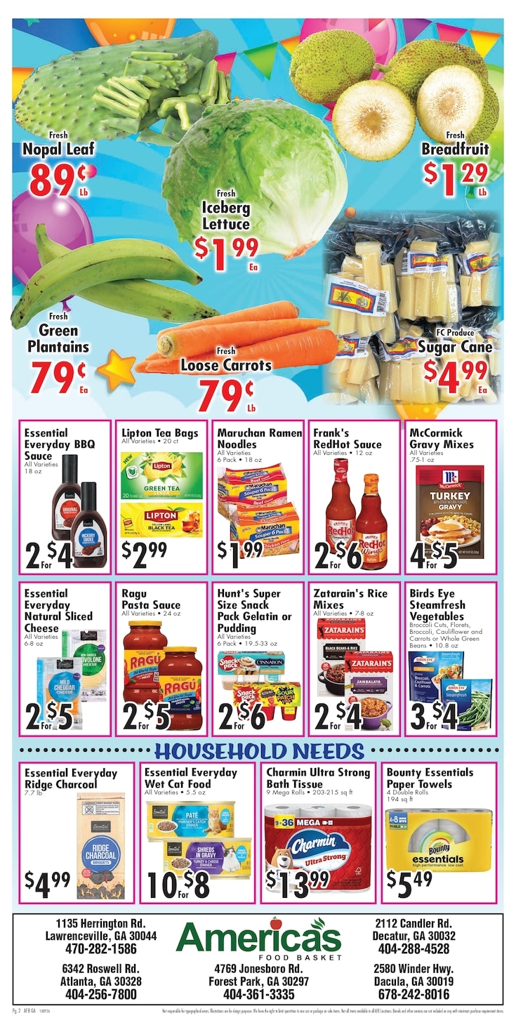 America's Food Basket (Georgia) Weekly Ad October 9 - 15, 2026