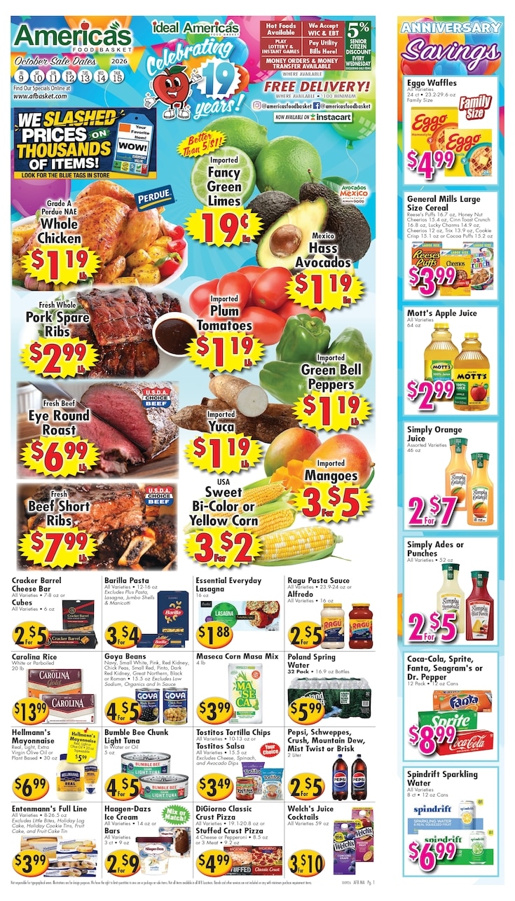 America's Food Basket (Massachusetts) Weekly Ad October 9 - 15, 2026