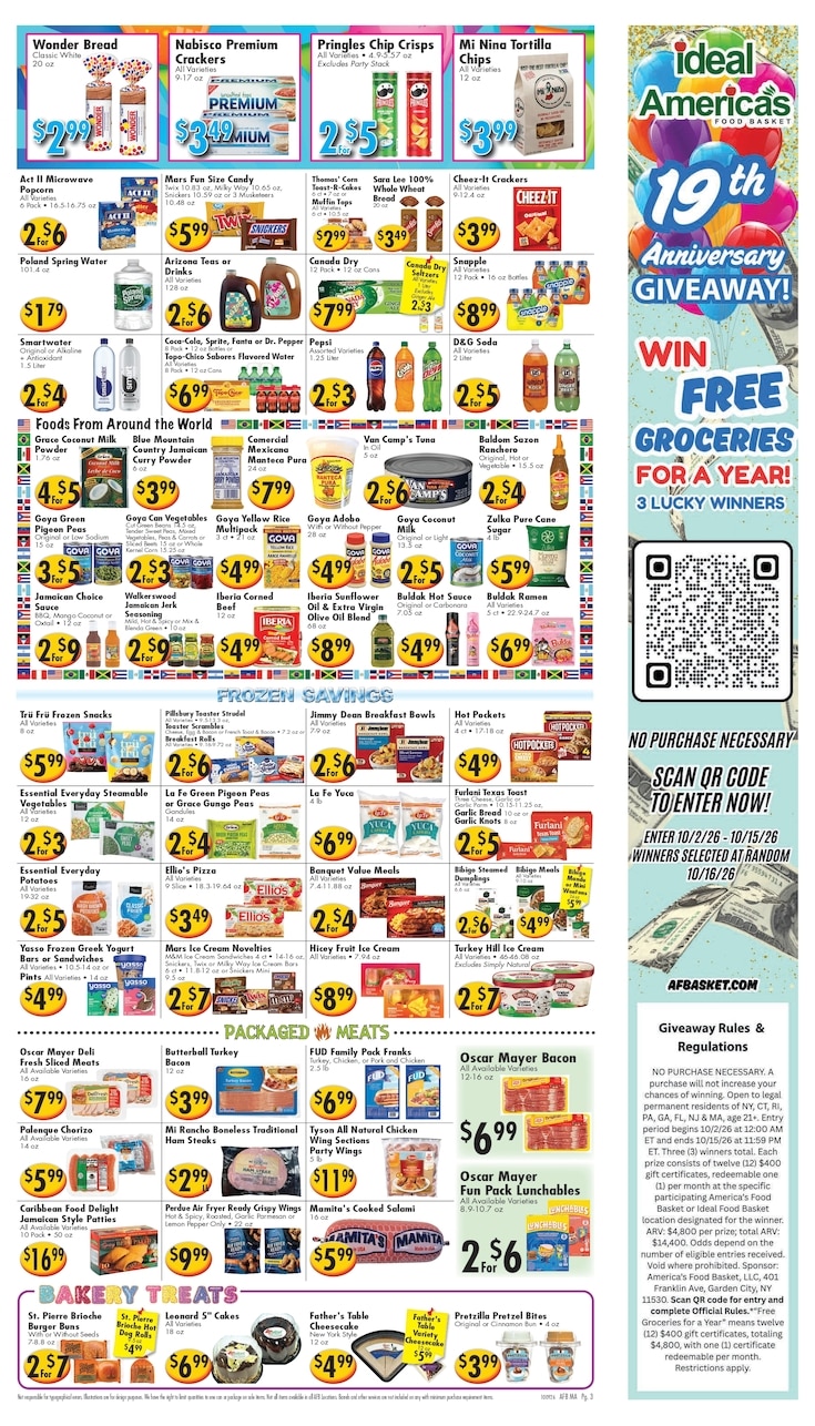 America's Food Basket (Massachusetts) Weekly Ad October 9 - 15, 2026