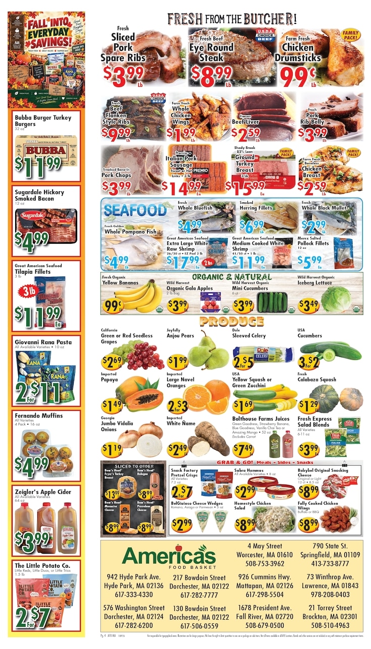 America's Food Basket (Massachusetts) Weekly Ad October 9 - 15, 2026