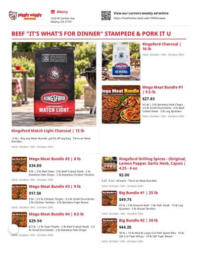 Piggly Wiggly Wetumpka Weekly Ad October 14 - 20, 2026