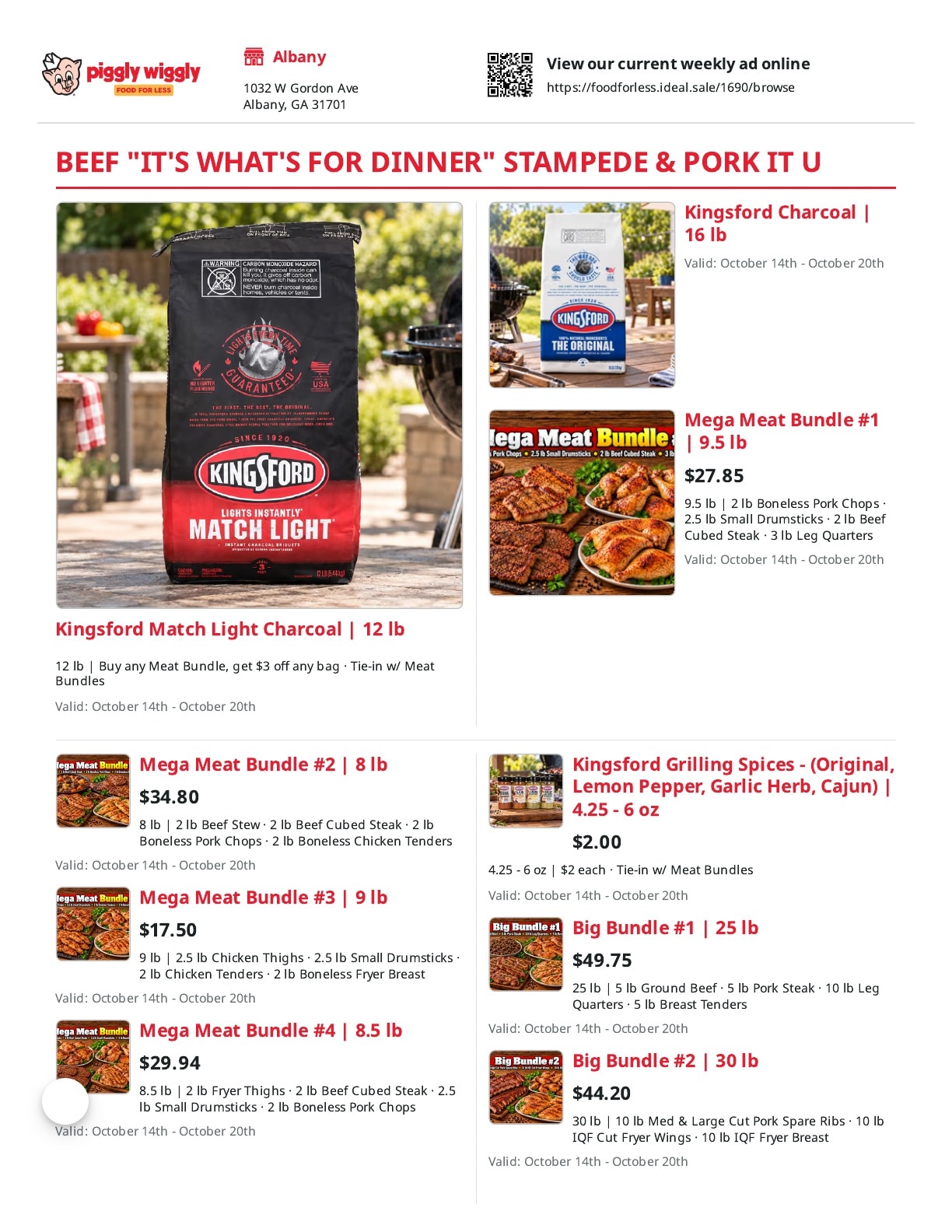 Piggly Wiggly Wetumpka Weekly Ad October 14 - 20, 2026