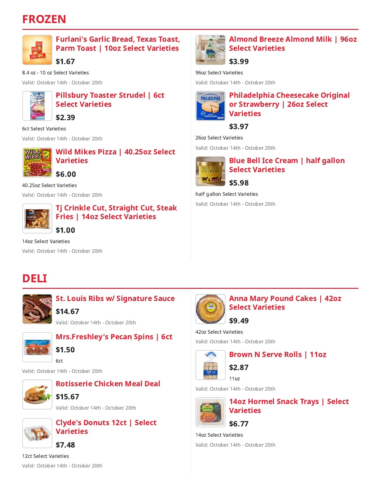 Piggly Wiggly Wetumpka Weekly Ad October 14 - 20, 2026