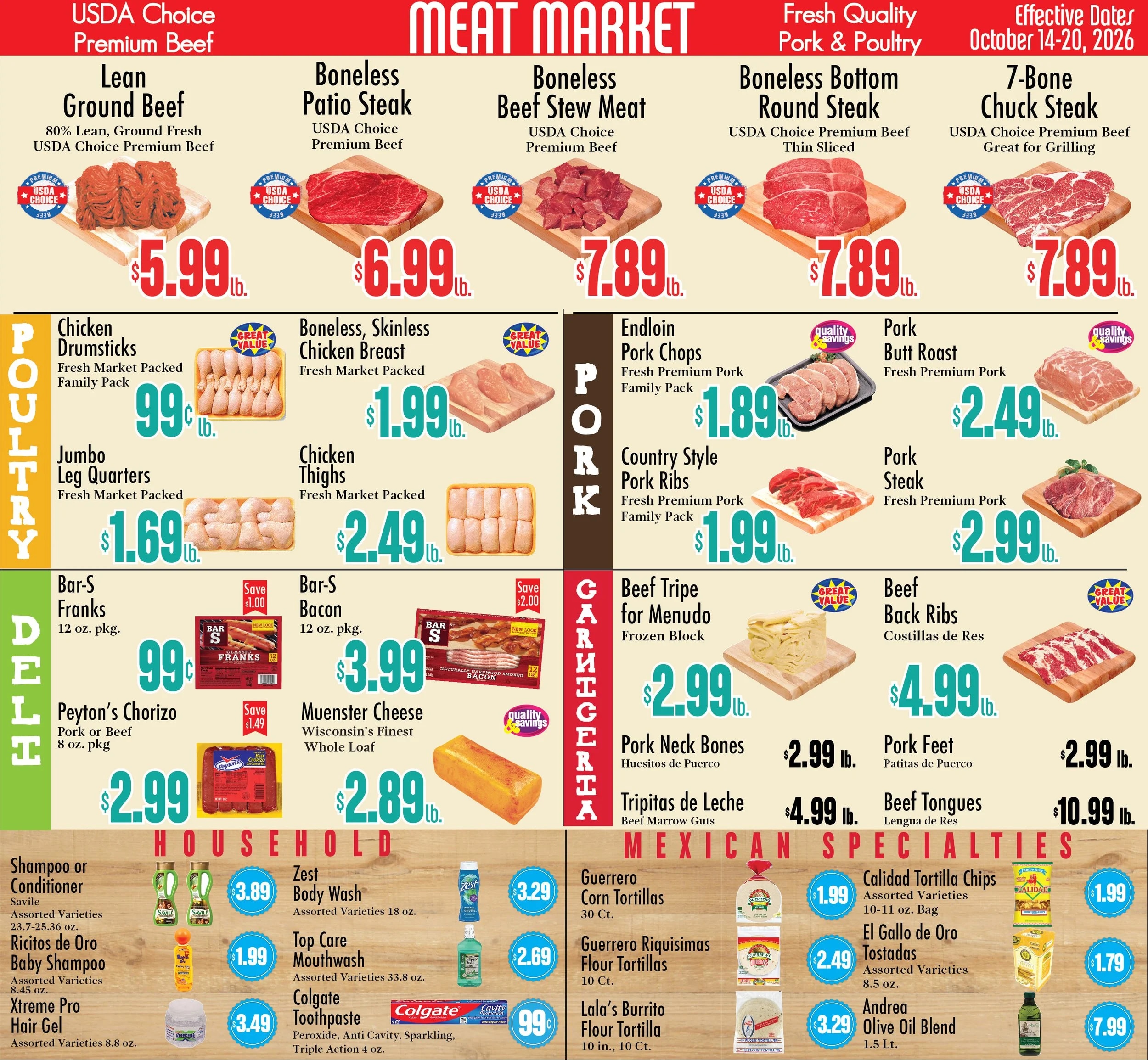 Food City El Paso Weekly Ad October 14 - 20, 2026