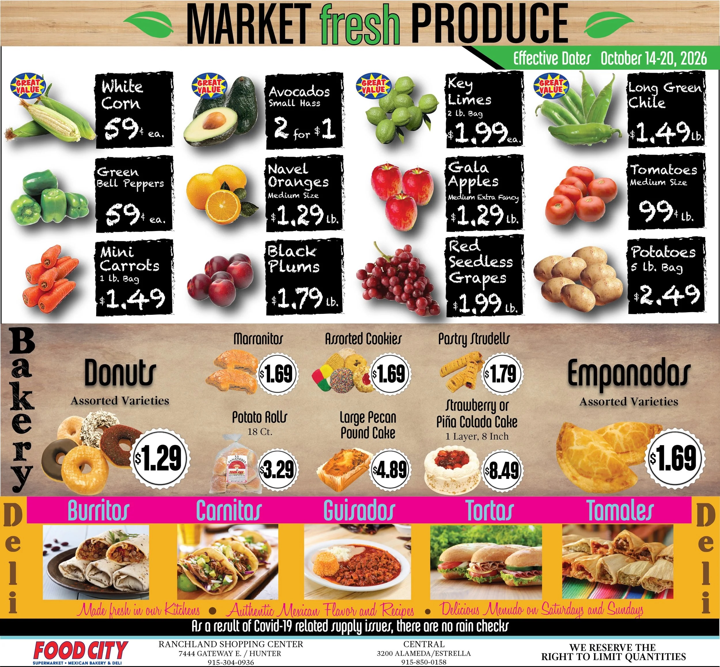 Food City El Paso Weekly Ad October 14 - 20, 2026