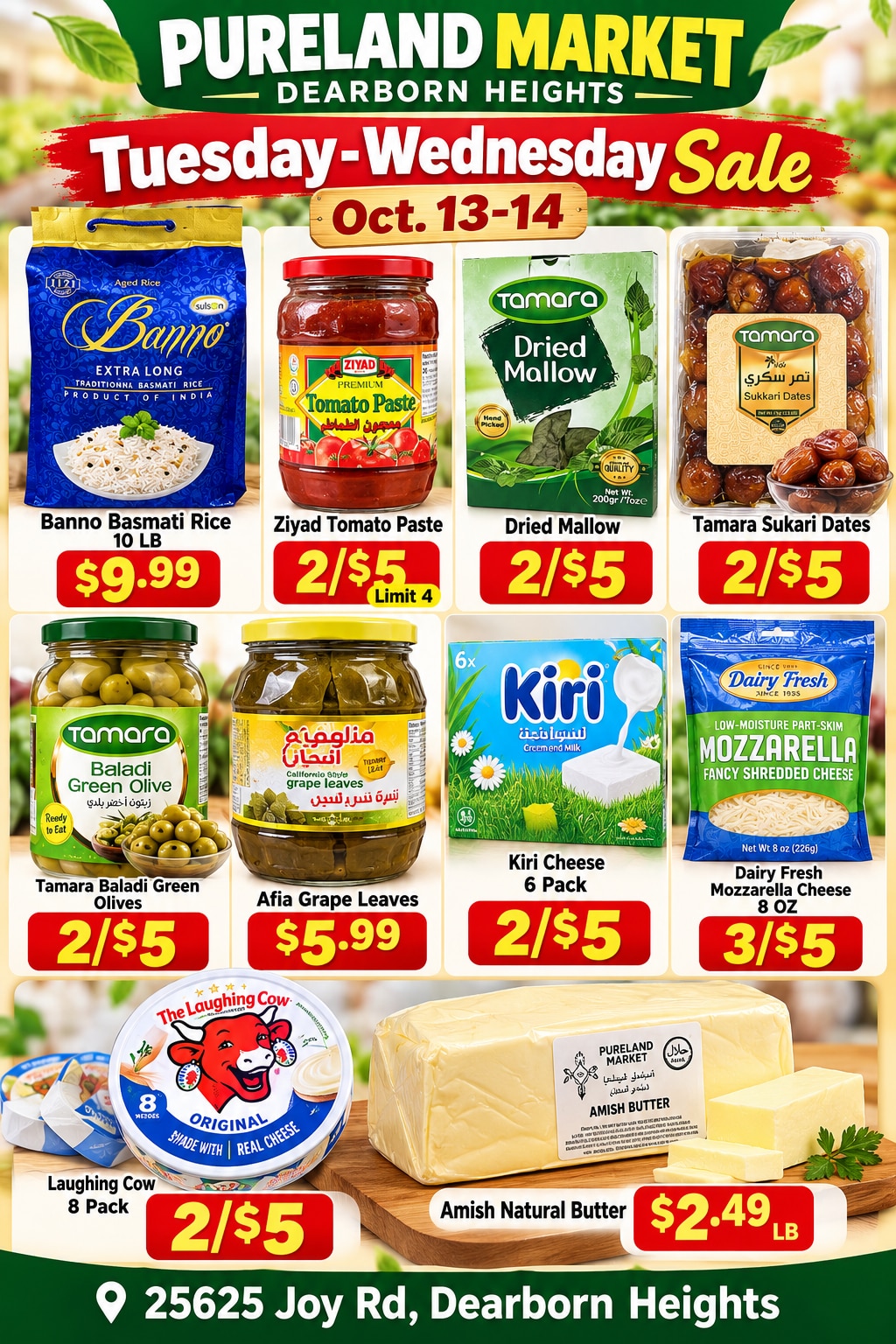 Pureland Supermarket (25625 Joy Road, Dearborn Heights, MI) Weekly Ad October 13 - 14, 2026