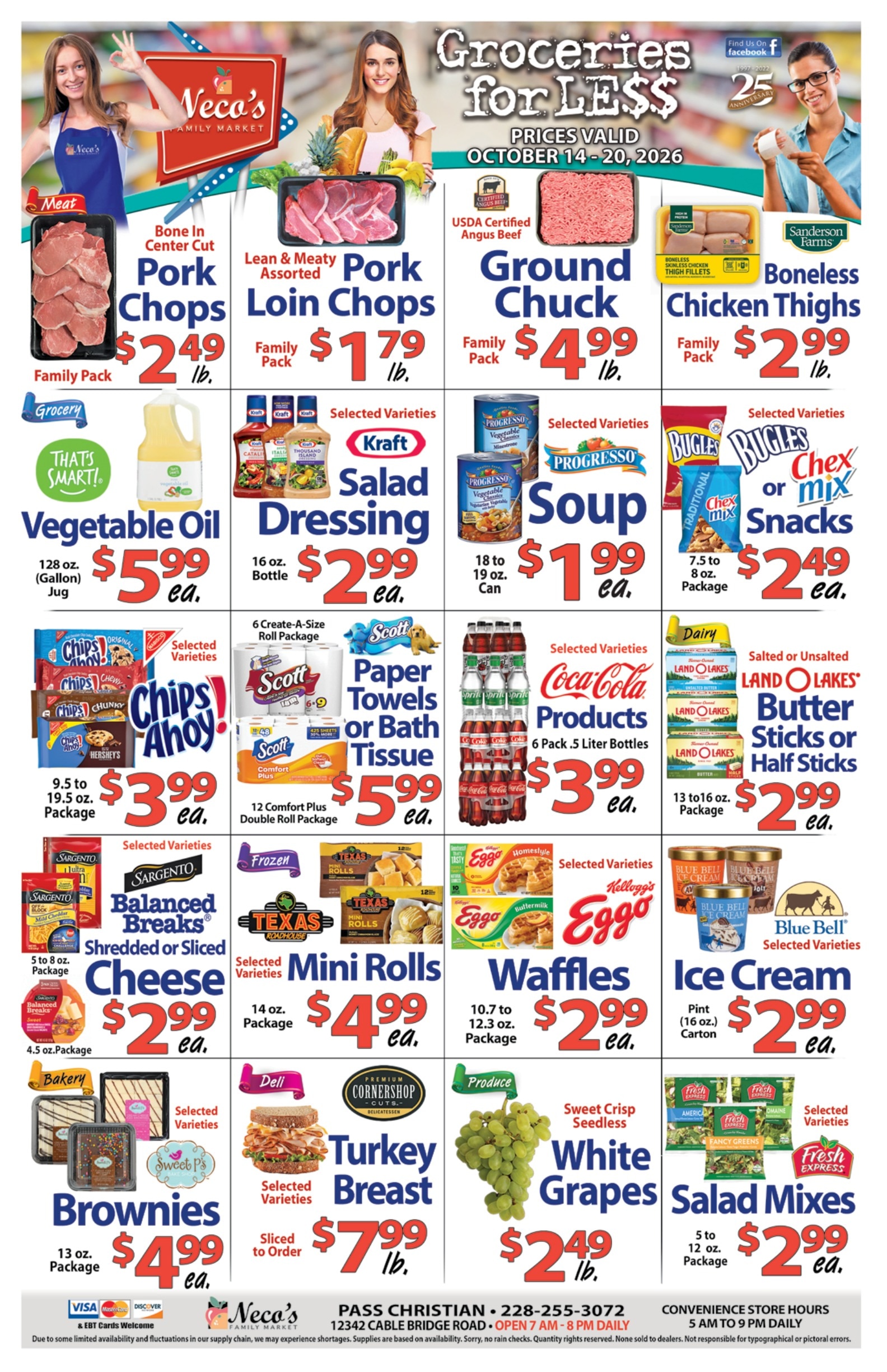 Neco's Family Market Weekly Ad October 14 - 20, 2026