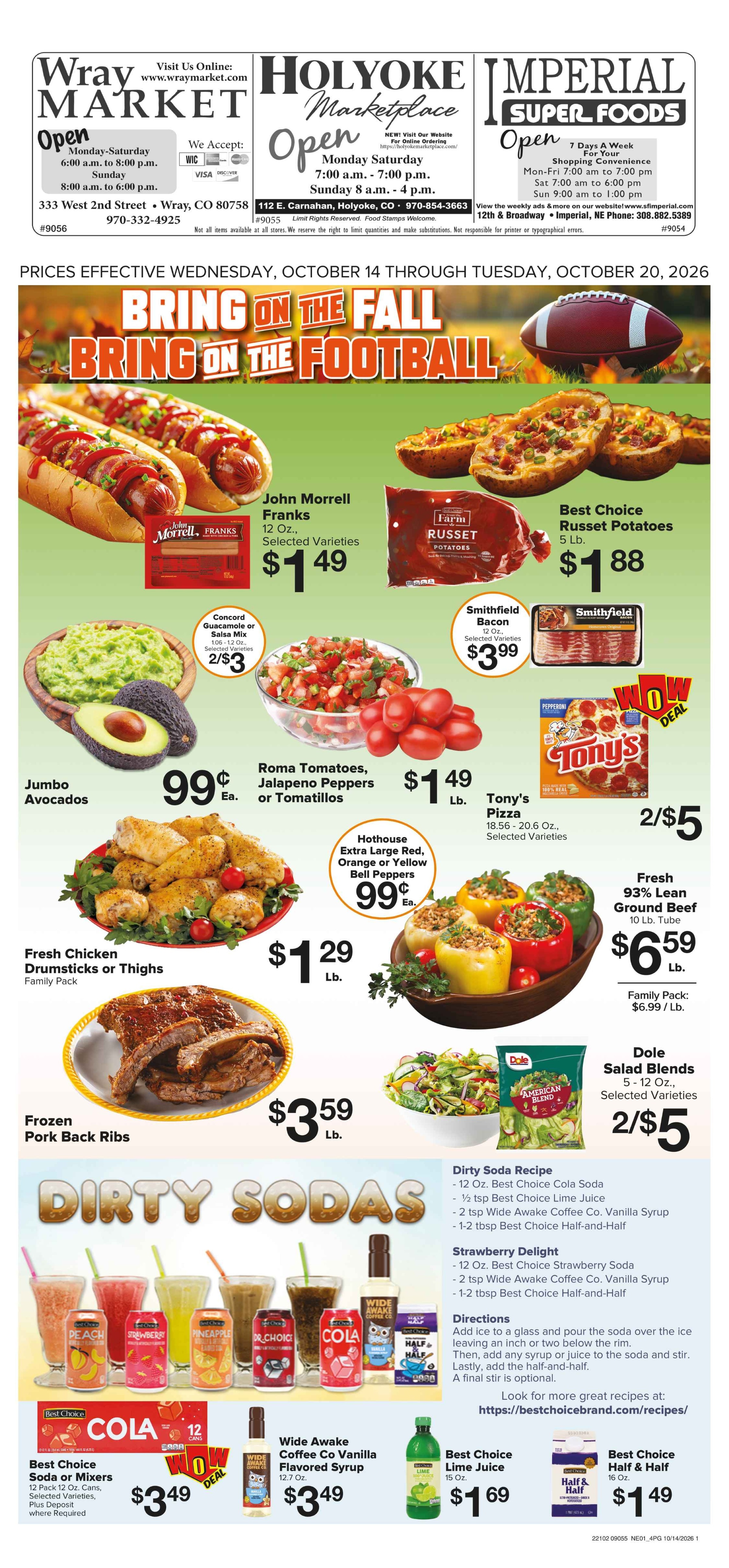 Imperial Superfoods Great Deals This Week! Weekly Ad October 14 - 20, 2026