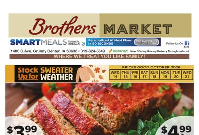 Brothers Market (Grundy Center, IA) Weekly Ad October 14 - 21, 2026