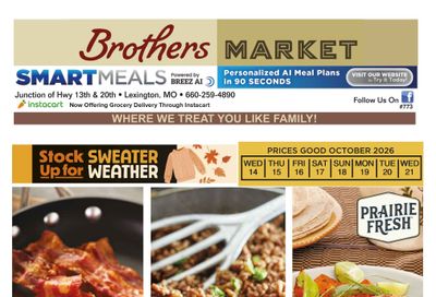 Brothers Market (Lexington, MO) Weekly Ad October 14 - 21, 2026