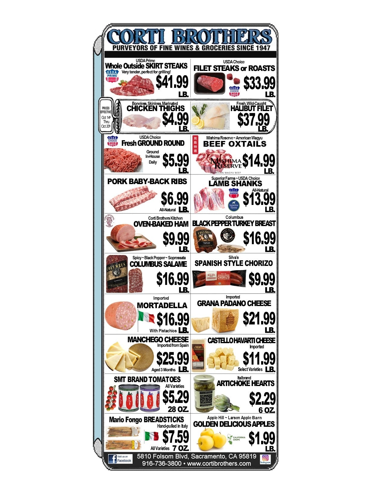 Corti Brothers Weekly Ad October 14 - 20, 2026