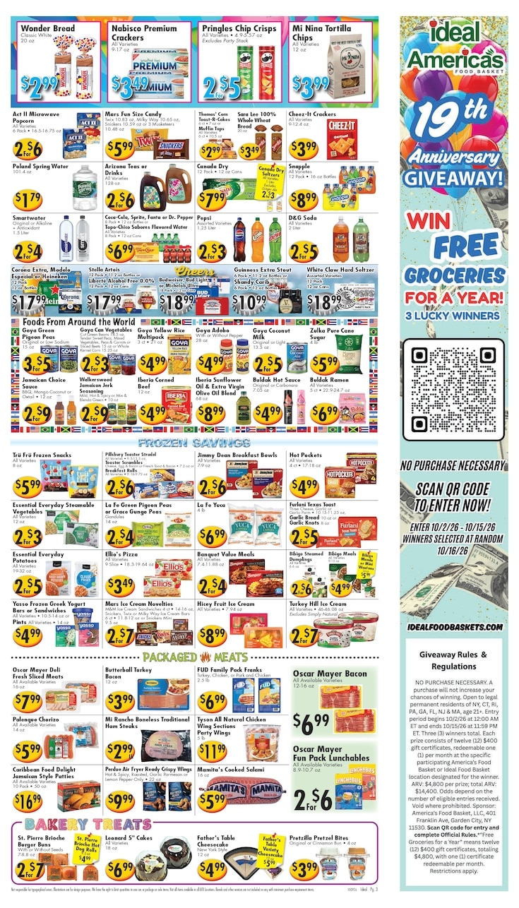 America's Food Basket (Connecticut, New York, Rhode Island) Weekly Ad October 9 - 15, 2026
