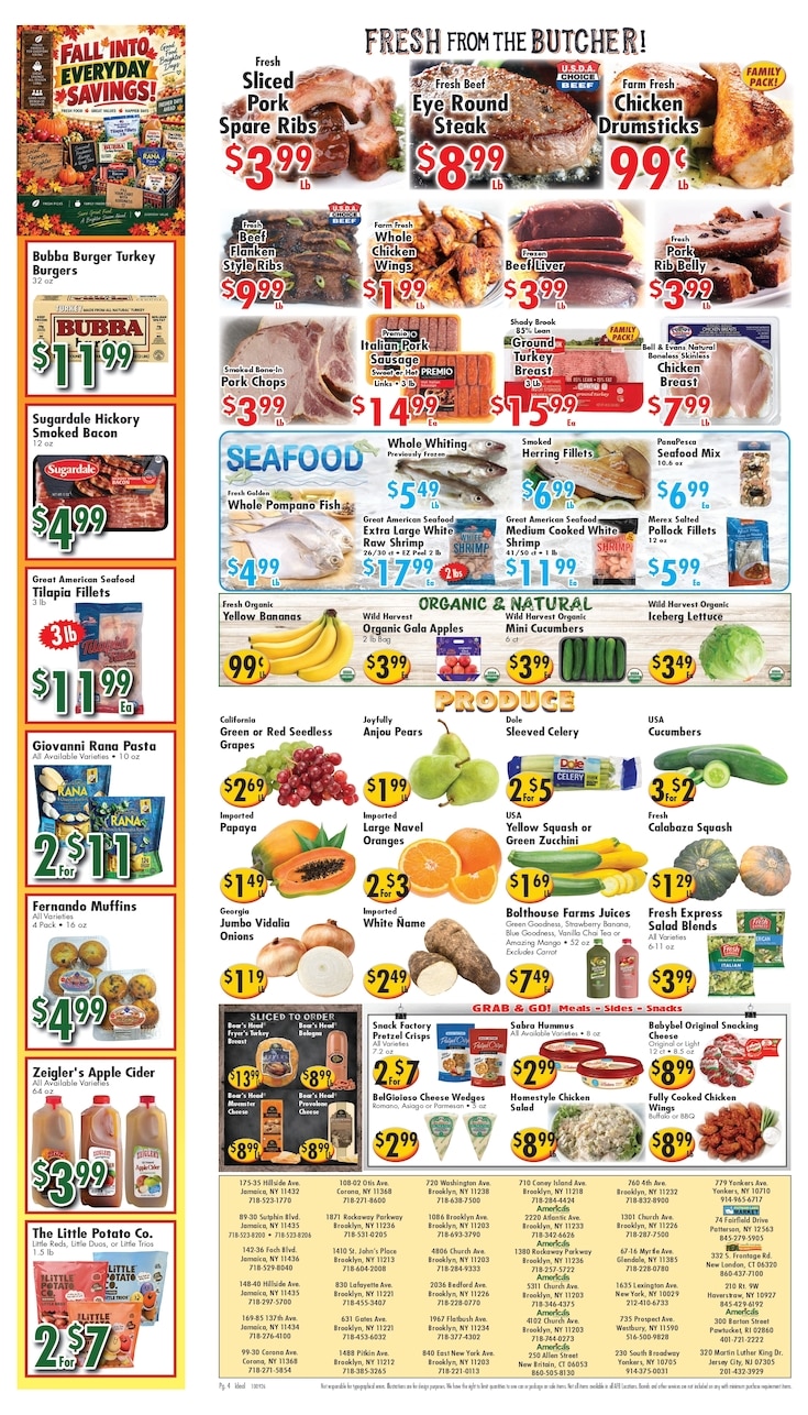 America's Food Basket (Connecticut, New York, Rhode Island) Weekly Ad October 9 - 15, 2026