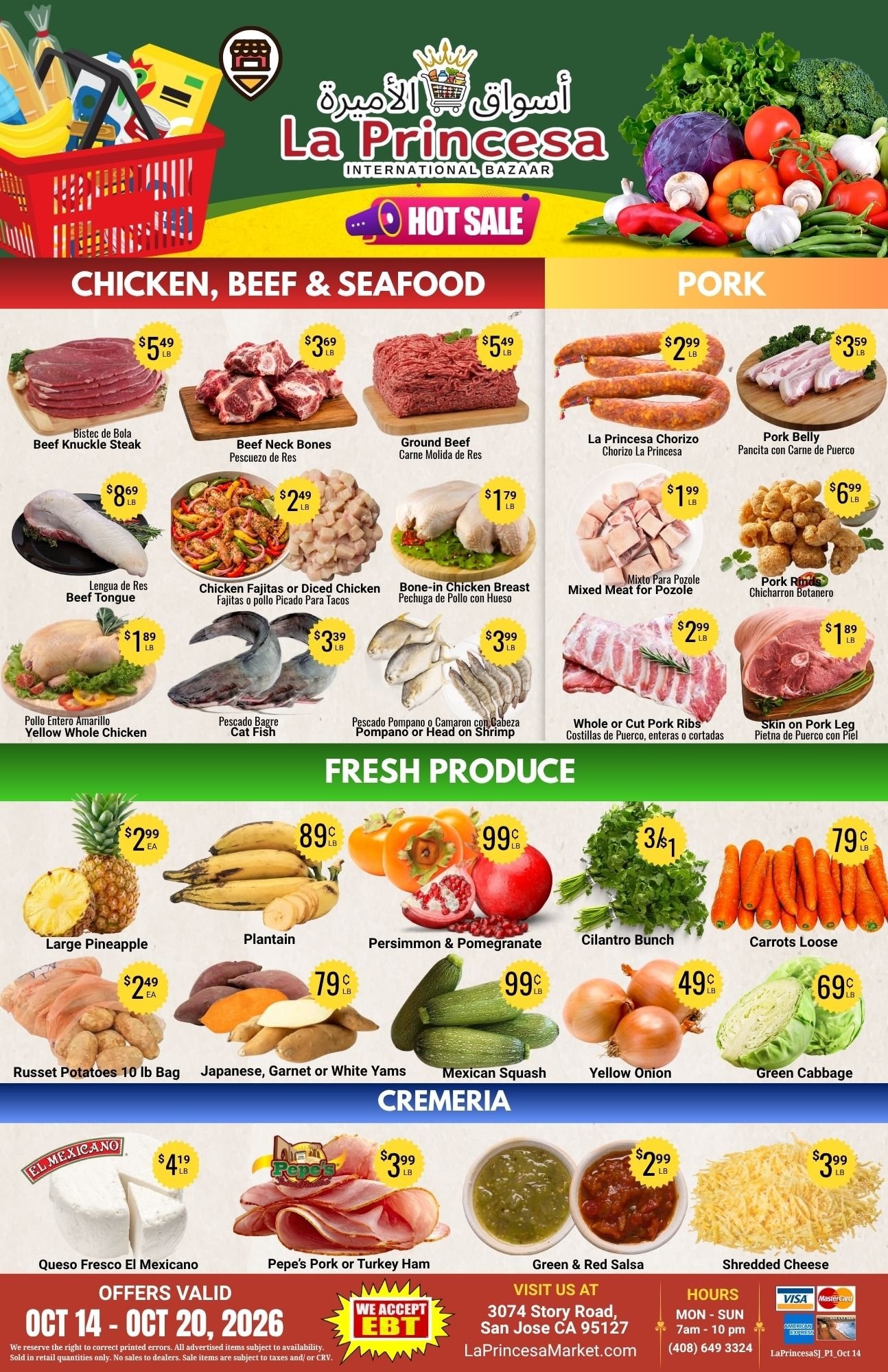 La Princesa International Bazaar Weekly Ad October 14 - 20, 2026