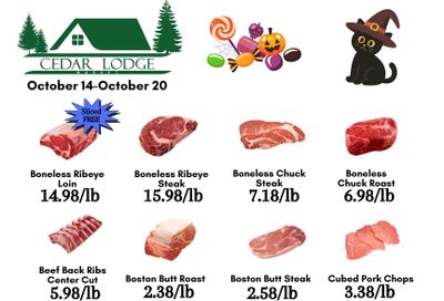 Cedar Lodge Market Weekly Ad October 14 - 20, 2026