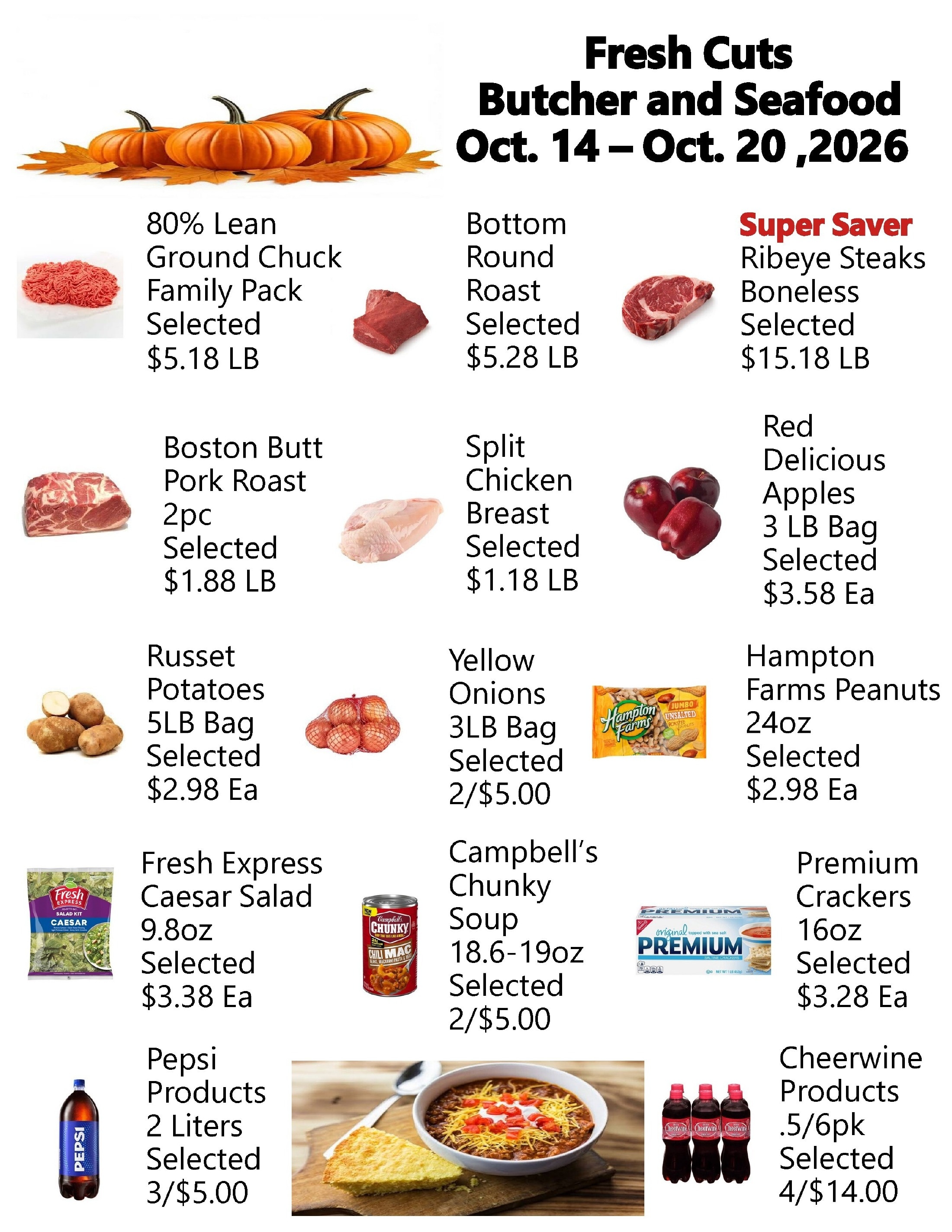 Fresh Cuts of Seagrove Weekly Ad October 14 - 20, 2026