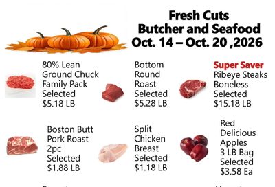 Fresh Cuts of Seagrove Weekly Ad October 14 - 20, 2026