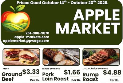 Apple Market Fairhope Weekly Ad October 14 - 20, 2026