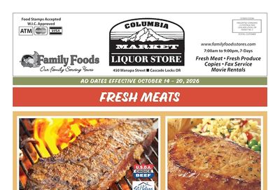 Columbia Market Weekly Ad October 14 - 20, 2026