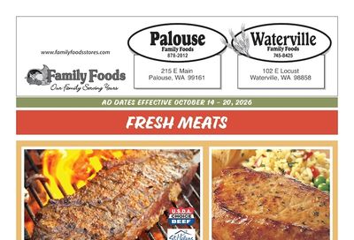 Waterville Family Foods Weekly Ad October 14 - 20, 2026