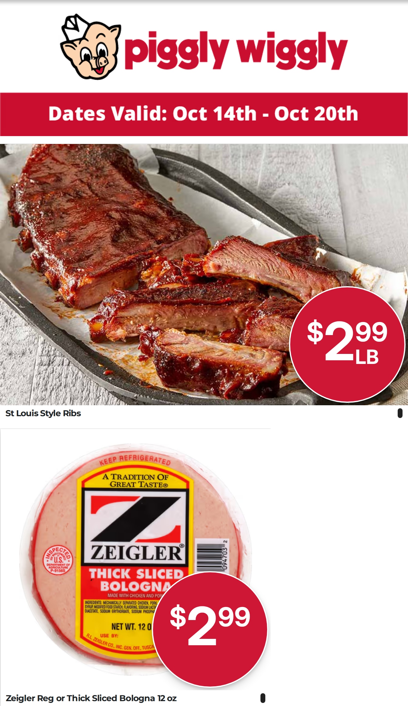 Union Springs Piggly Wiggly Weekly Ad October 14 - 20, 2026
