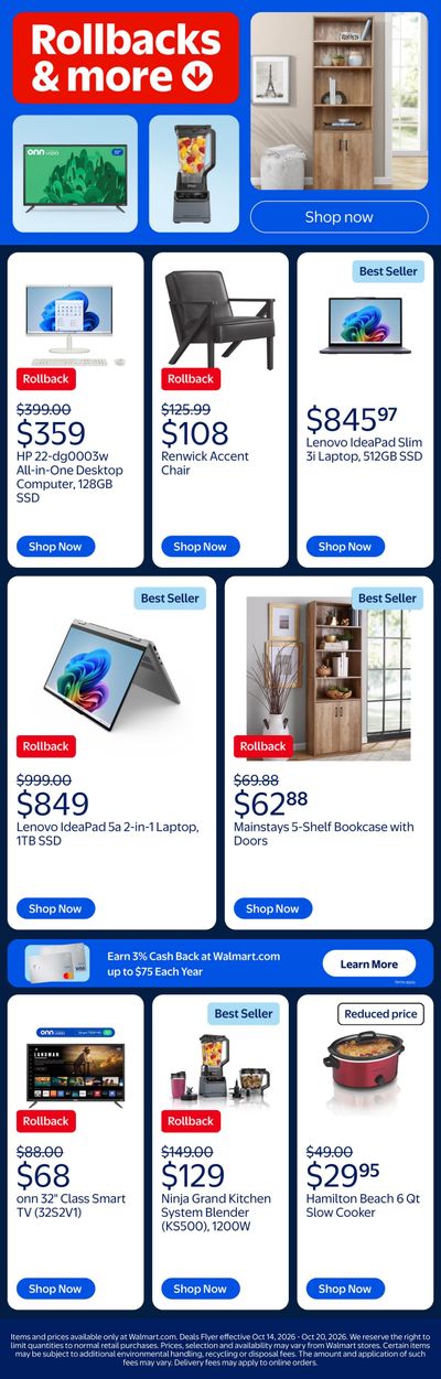 Walmart Weekly Ad October 14 - 20, 2026
