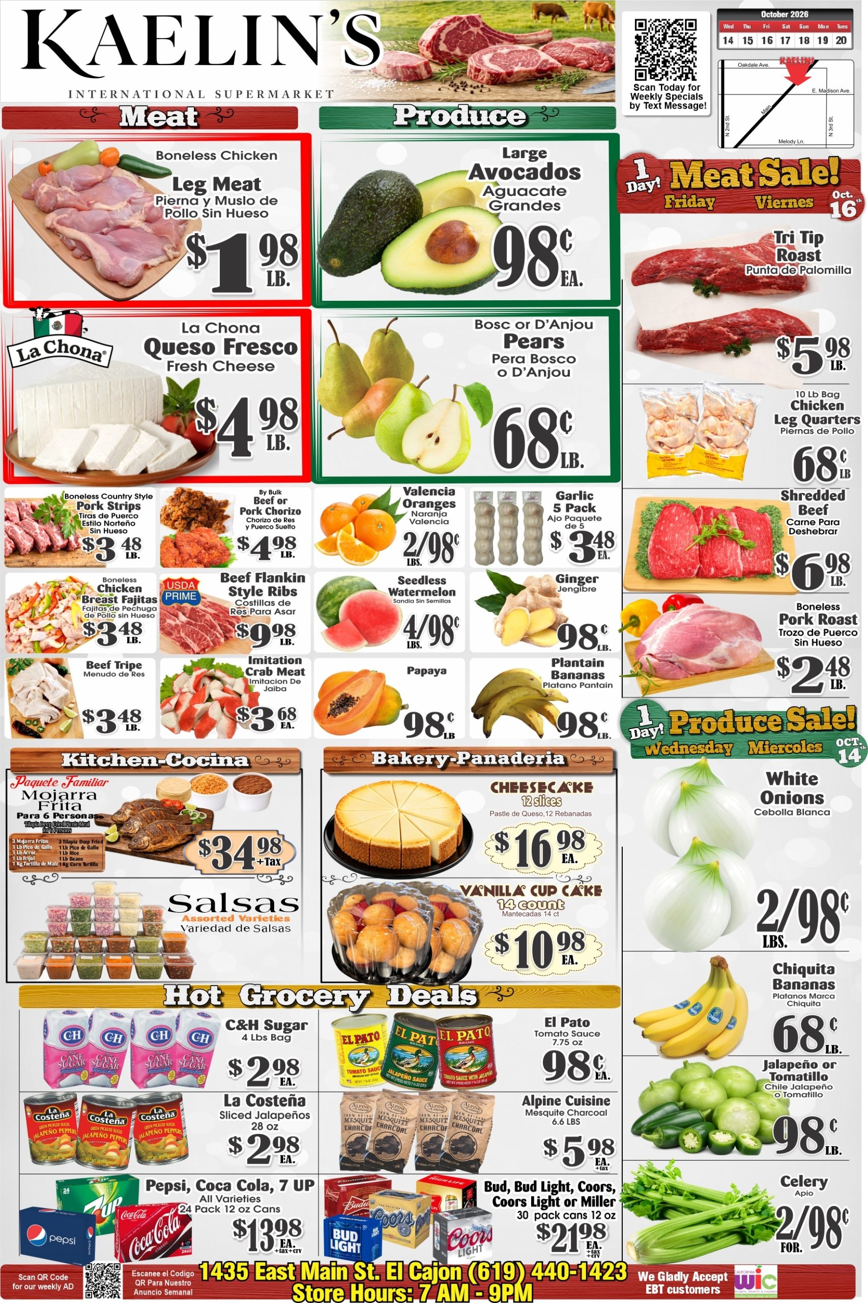 Kaelin's Market Weekly Ad October 14 - 20, 2026