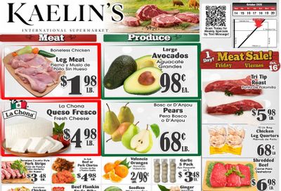 Kaelin's Market Weekly Ad October 14 - 20, 2026