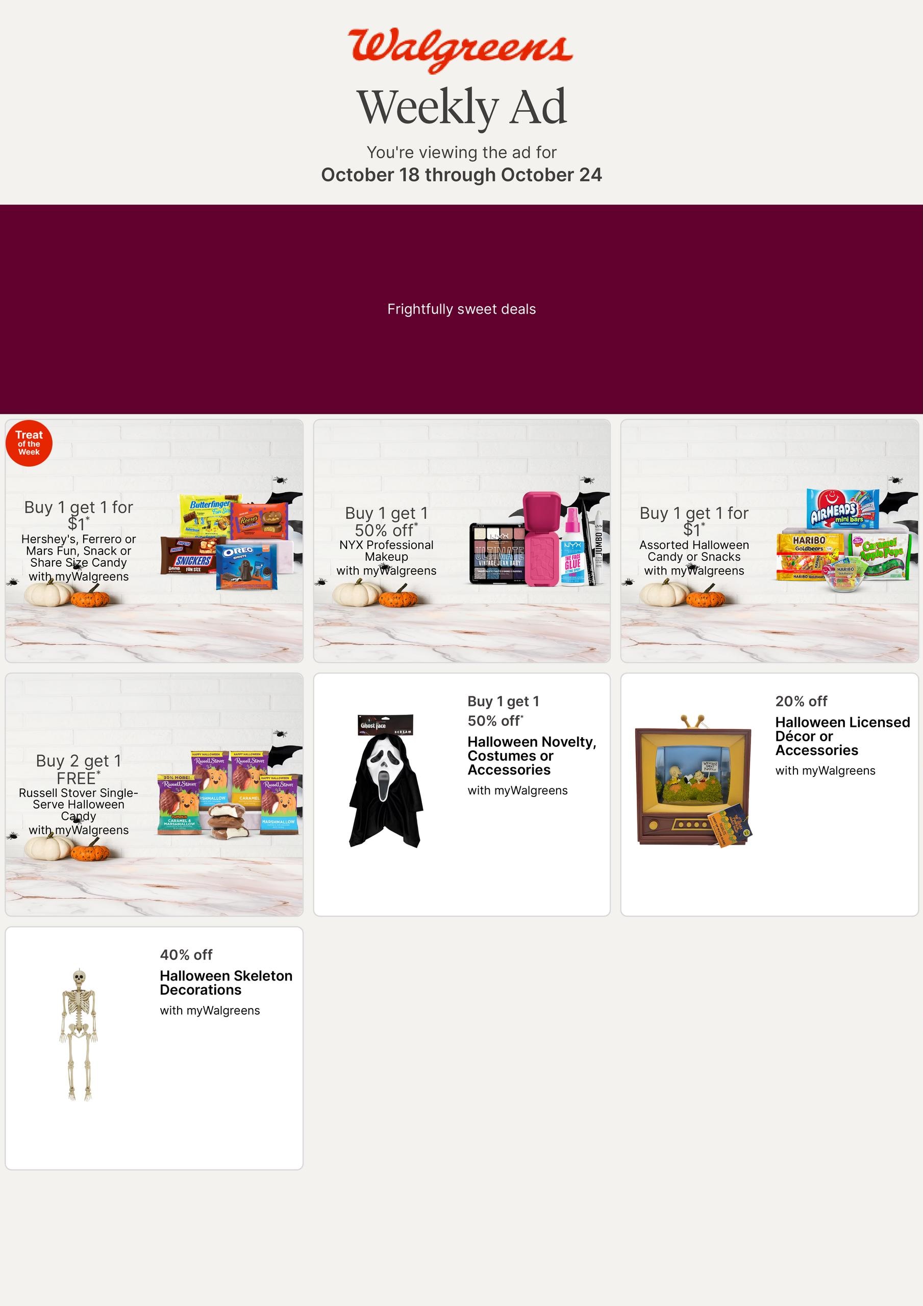 Walgreens (Albany Area, NY) Weekly Ad October 18 - 24, 2026