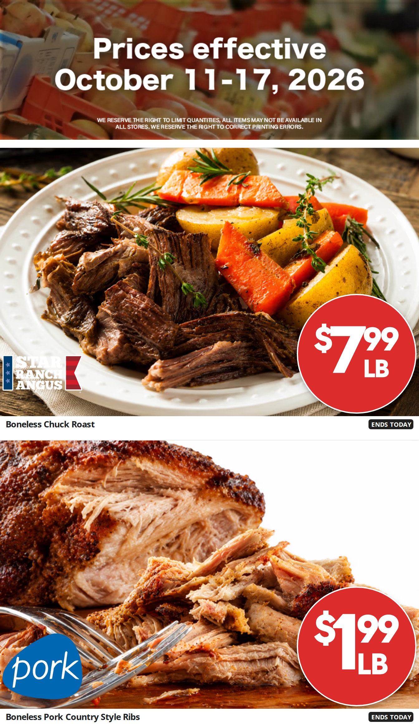 Barnesville Grocery Weekly Ad October 14 - 20, 2026