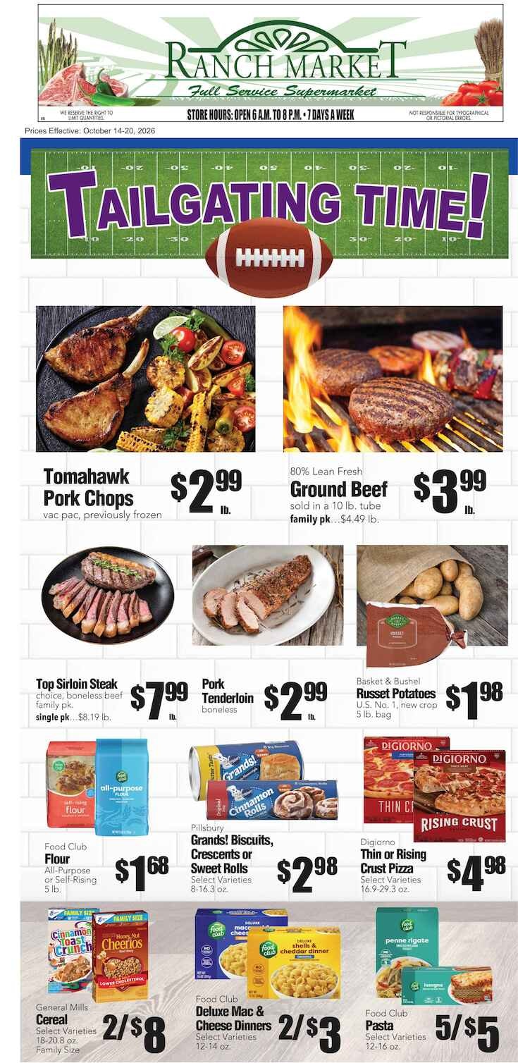 Clayton Ranch Market Weekly Ad October 14 - 20, 2026
