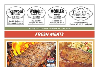 Fortine Mercantile Weekly Ad October 14 - 20, 2026