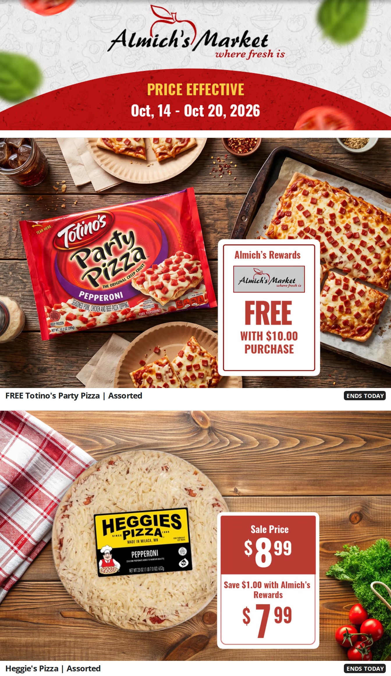 Almich's Market (Clara City, MN) Weekly Ad October 14 - 20, 2026