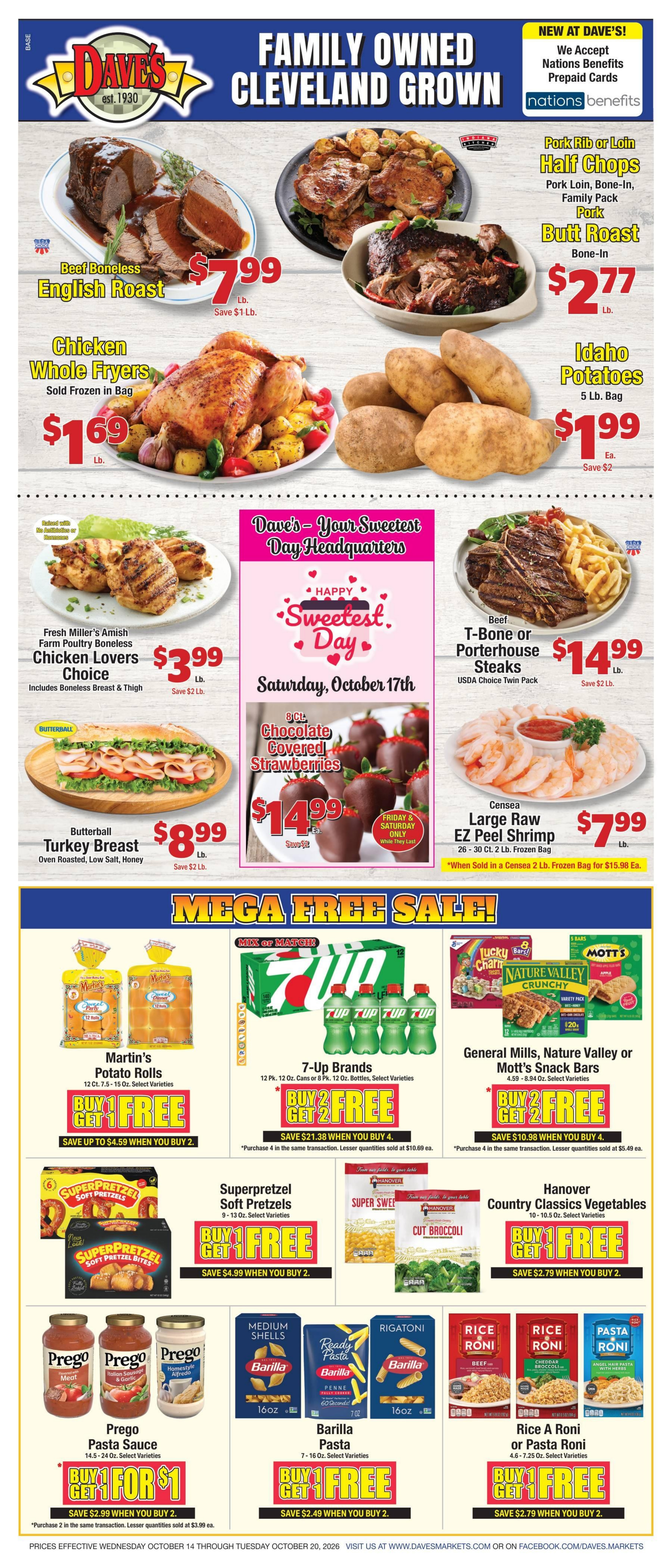 Dave's Markets Weekly Ad October 14 - 20, 2026