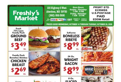 Freshly's Market Weekly Ad October 14 - 20, 2026