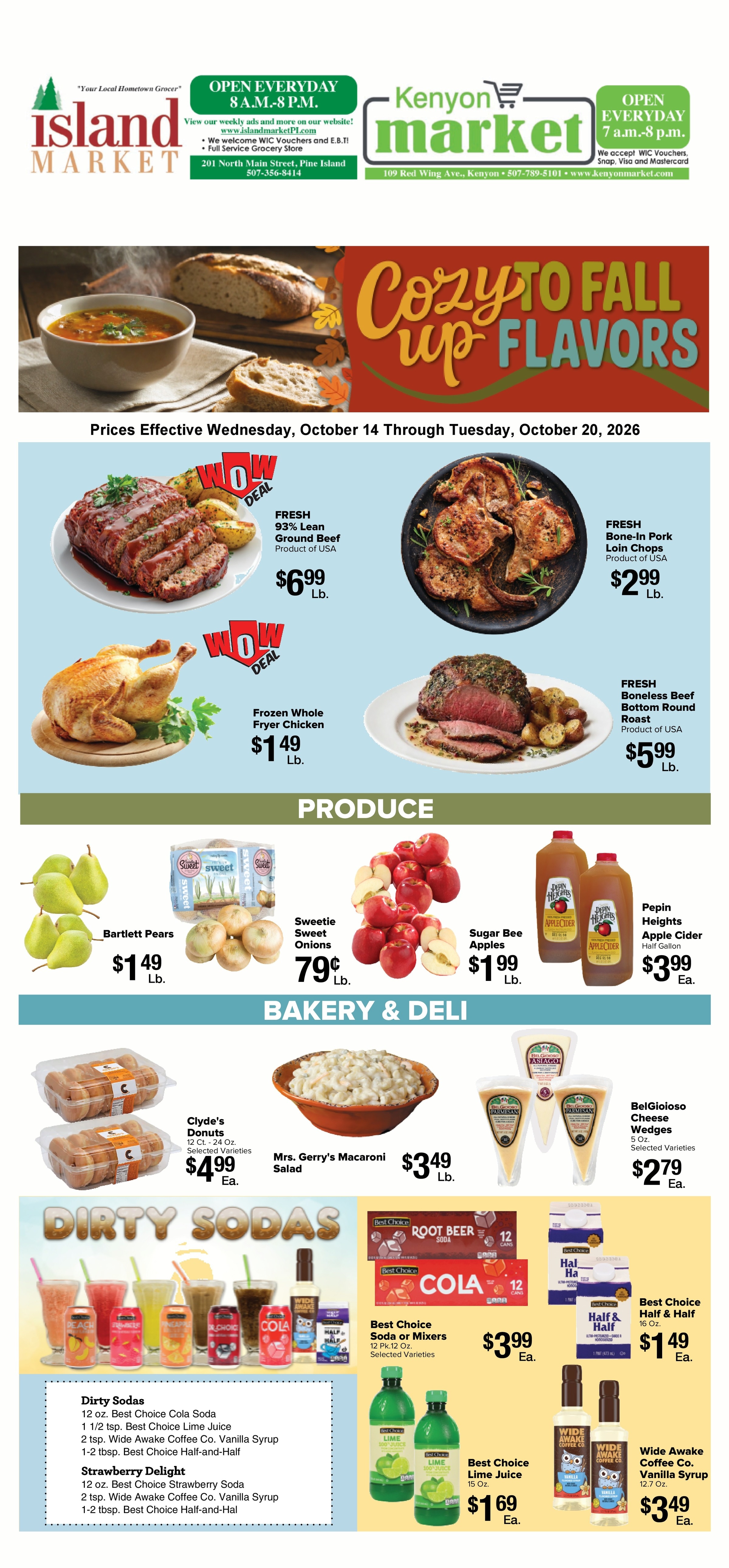 Kenyon Market Weekly Ad October 14 - 20, 2026
