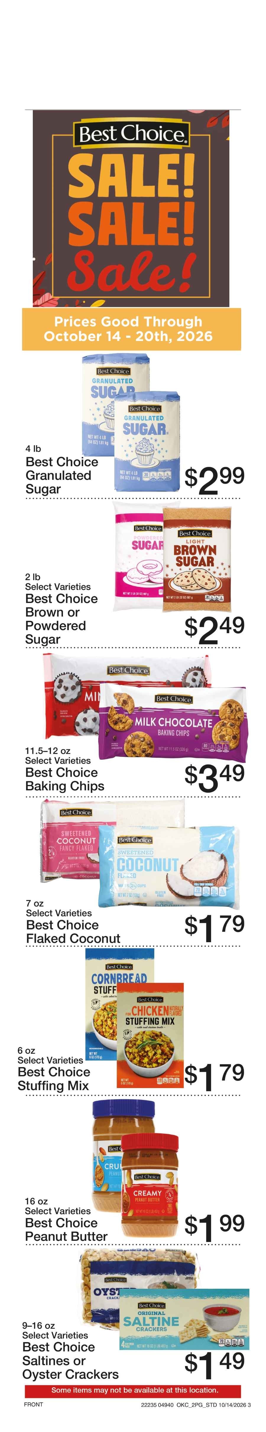 Hometown Foods Crescent Come Save With Us! Weekly Ad October 14 - 20, 2026