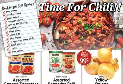 Jones' Food Center Time For Chili!! Weekly Ad October 14 - 20, 2026