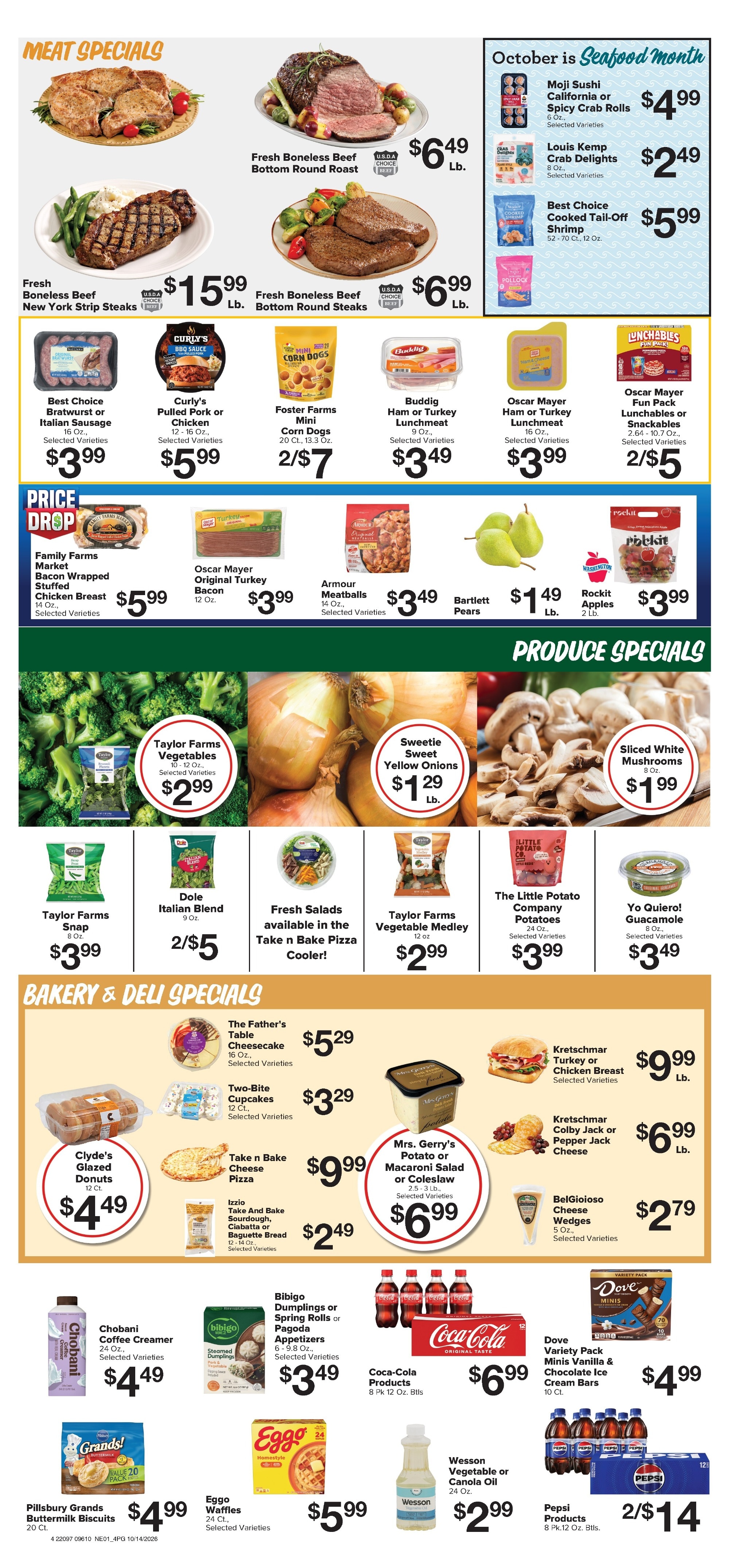 Brown's Grocery Store Weekly Ad October 14 - 20, 2026