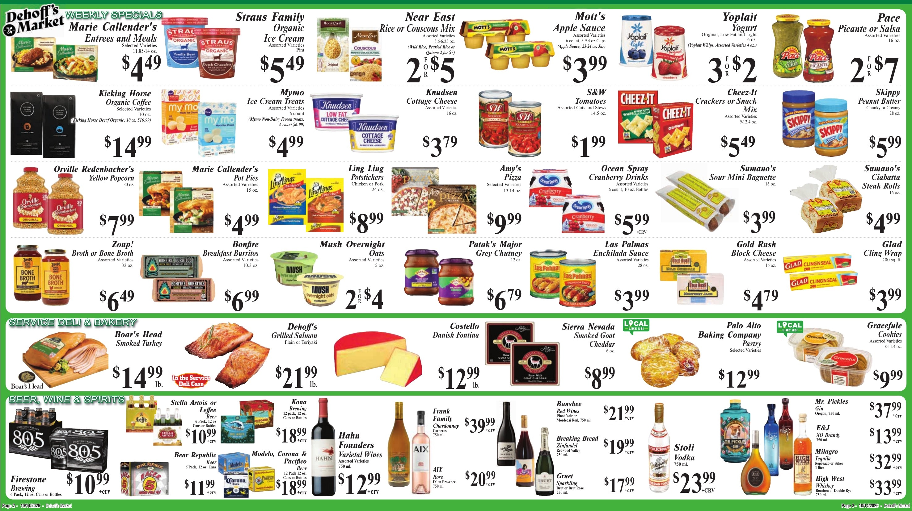 Dehoff's Key Markets (Redwood City Area, CA) Weekly Ad October 14 - 20, 2026
