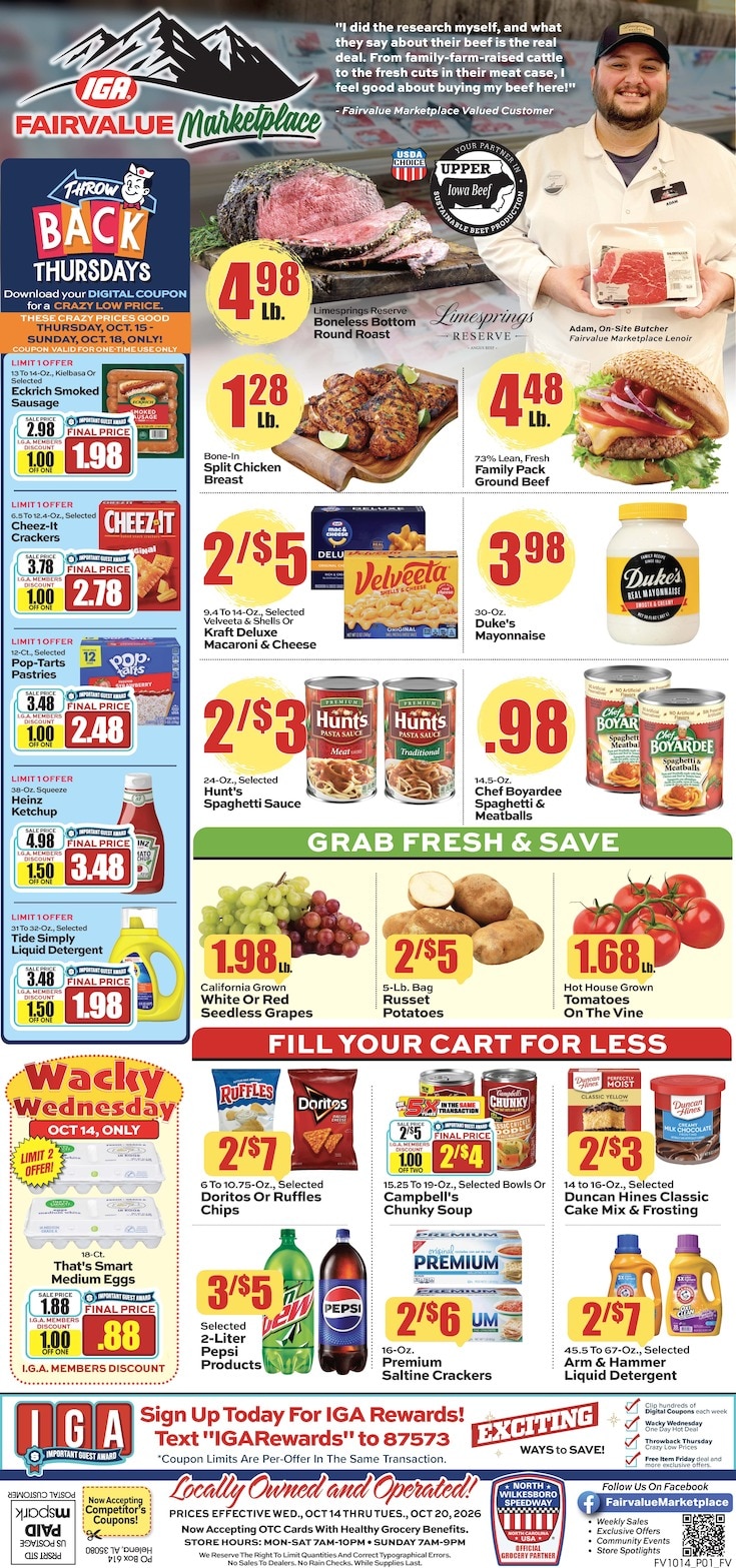 Fairvalue Marketplace Weekly Ad October 14 - 20, 2026