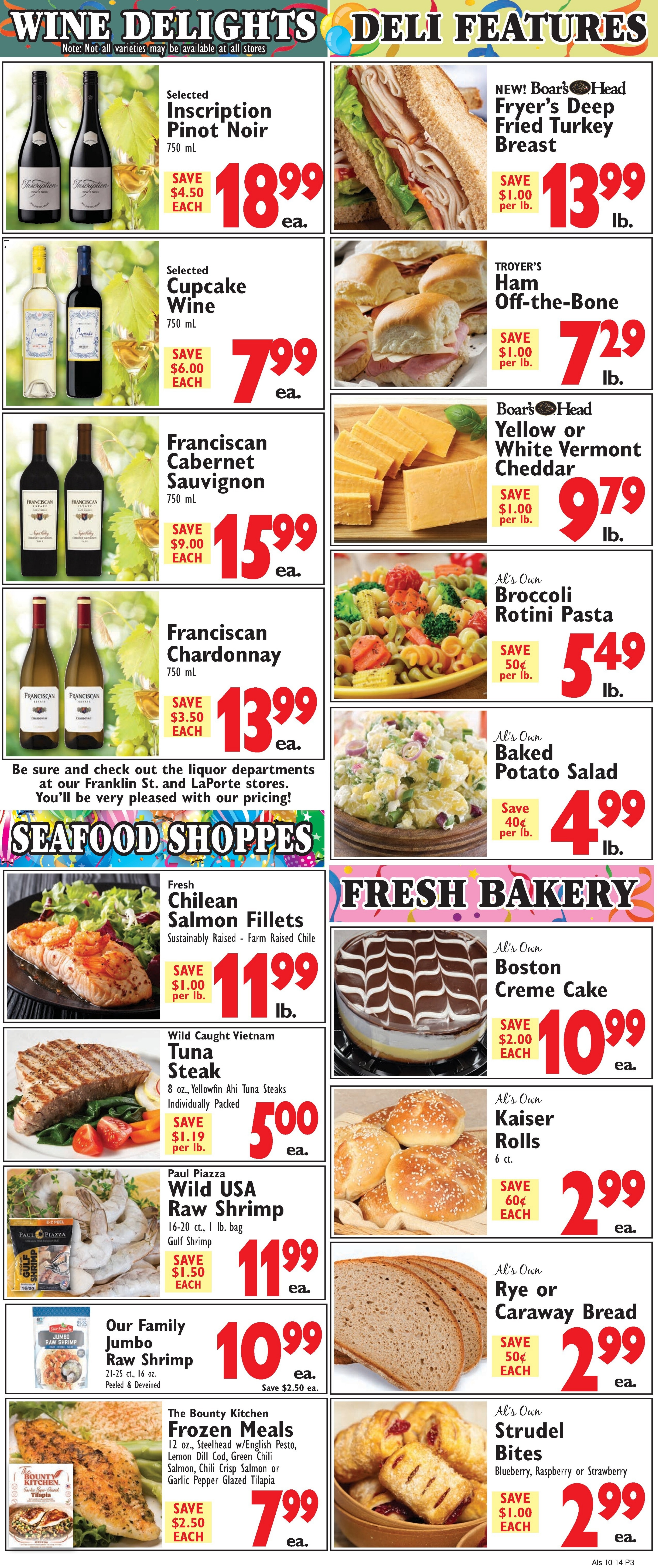 Al's Supermarket (Indiana) Weekly Ad October 14 - 20, 2026