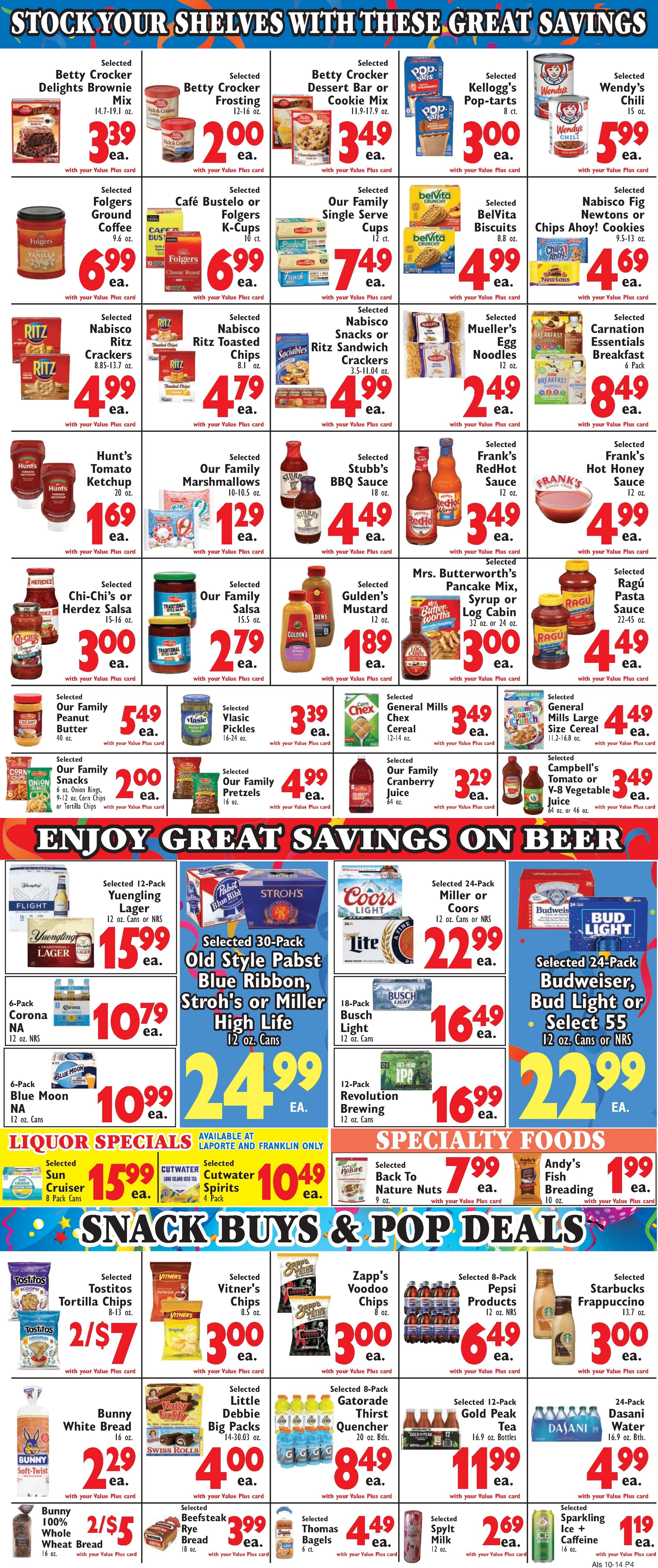Al's Supermarket (Indiana) Weekly Ad October 14 - 20, 2026