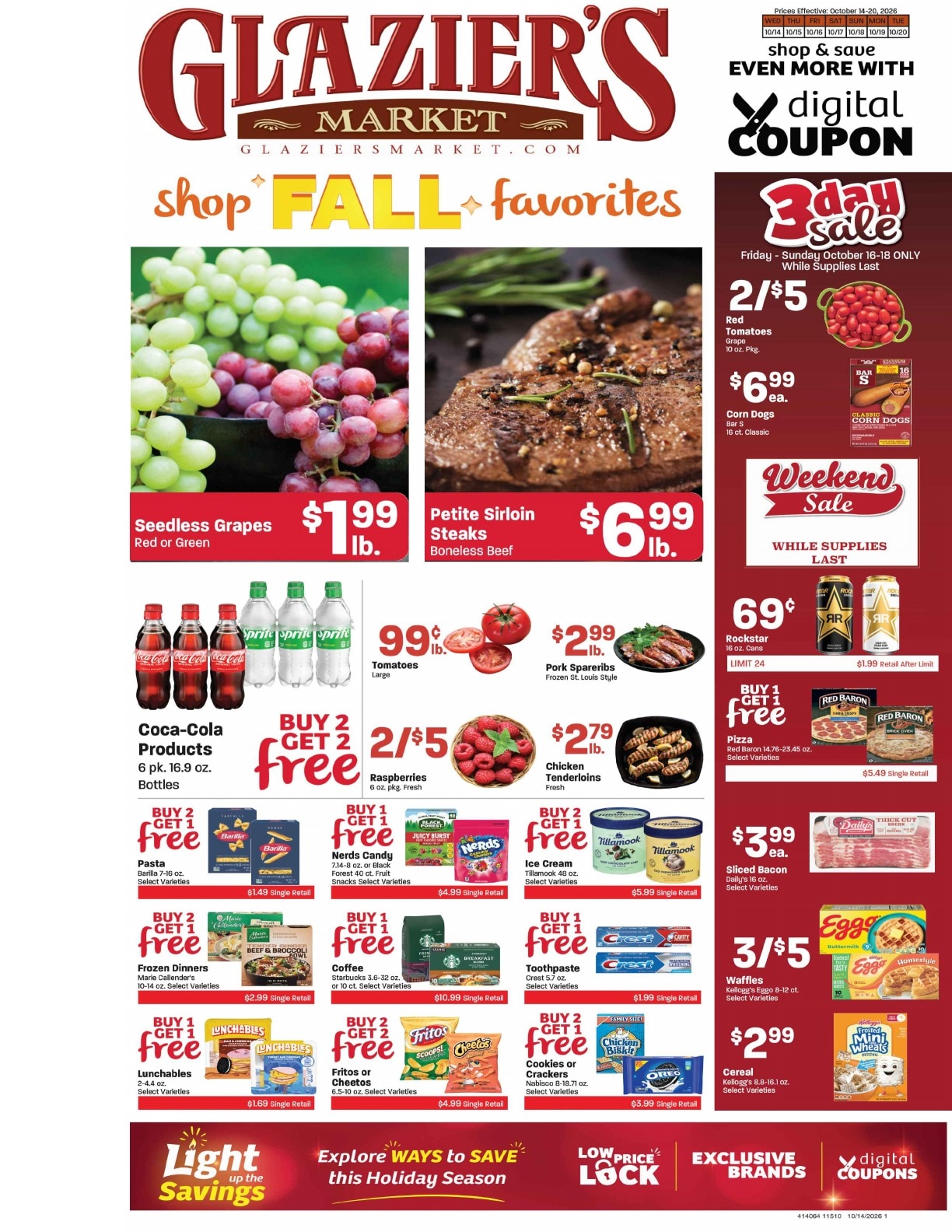 Glazier's Market Weekly Ad October 14 - 20, 2026