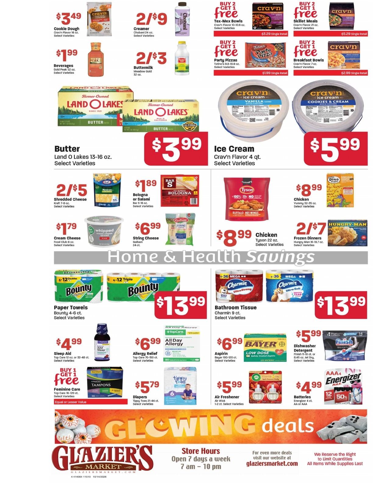 Glazier's Market Weekly Ad October 14 - 20, 2026