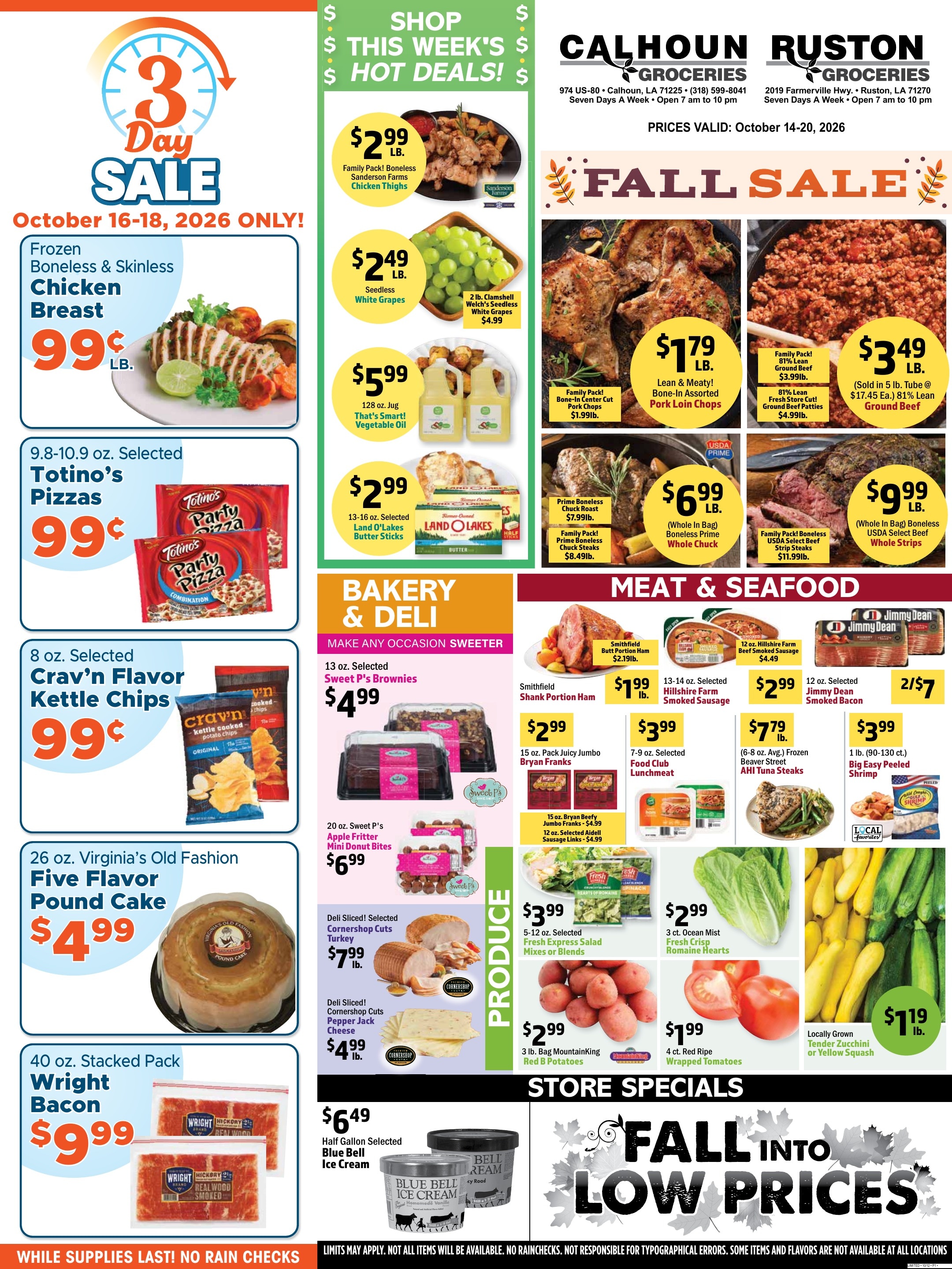 Calhoun Groceries Weekly Ad October 14 - 20, 2026