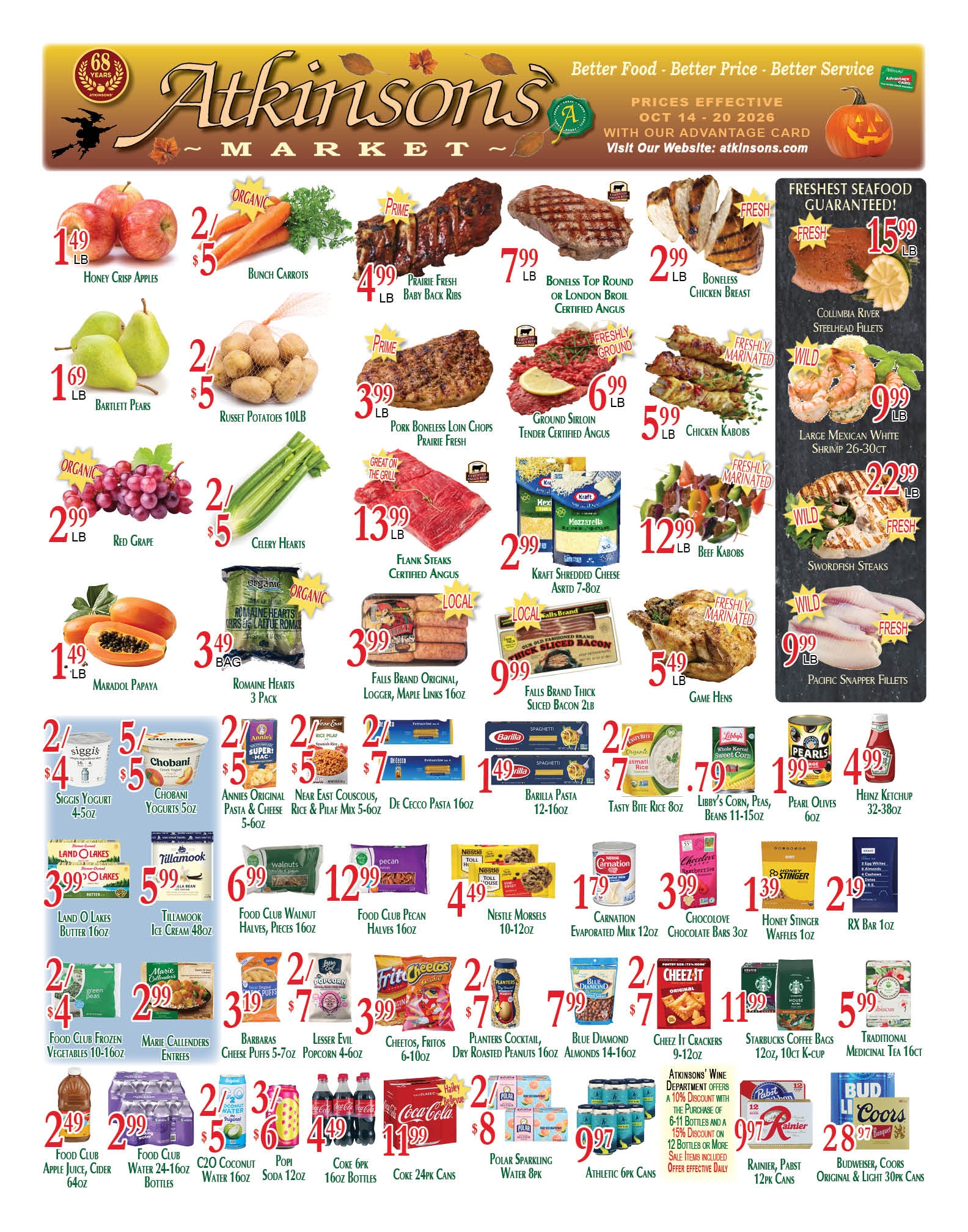 Atkinsons' Market Weekly Ad October 14 - 20, 2026