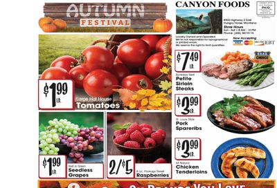Canyon Foods Weekly Ad October 14 - 20, 2026