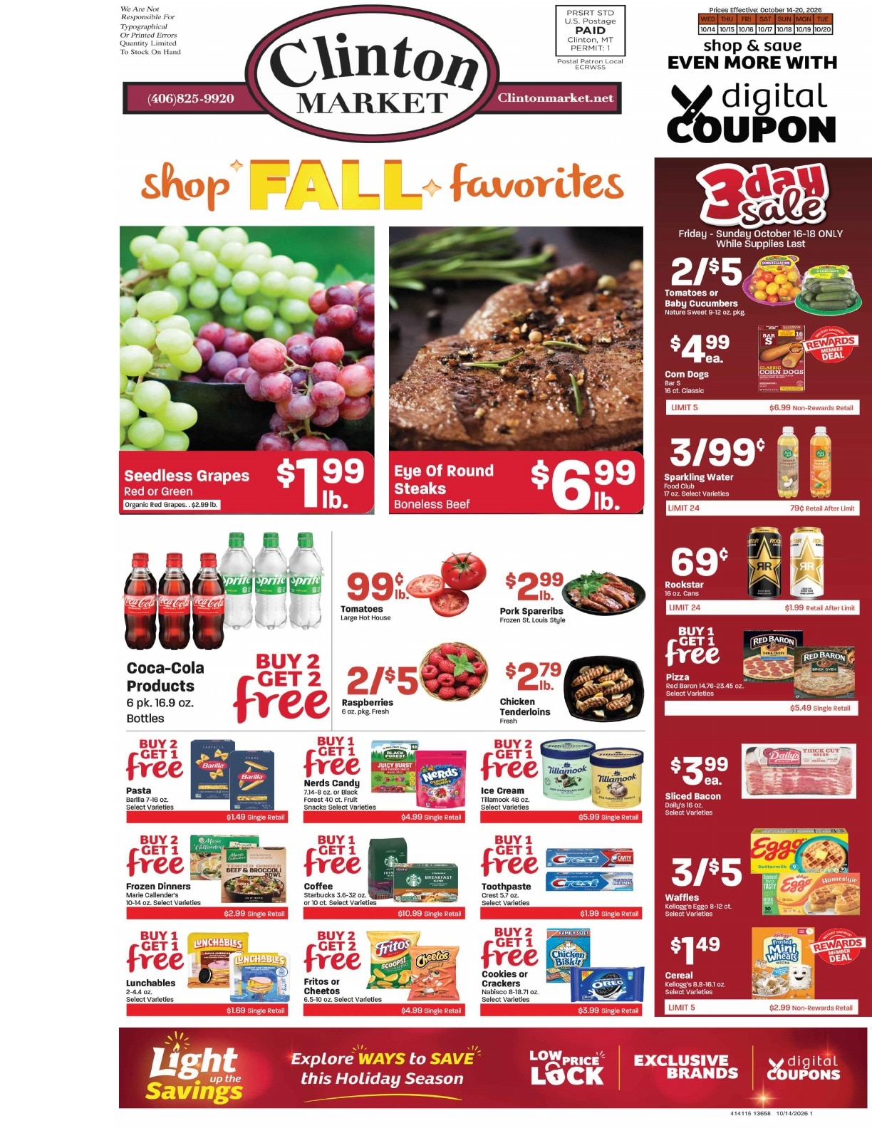Clinton Market Weekly Ad October 14 - 20, 2026