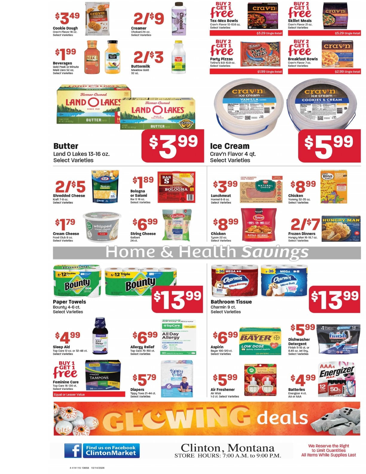 Clinton Market Weekly Ad October 14 - 20, 2026